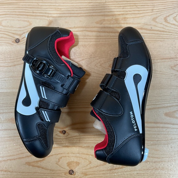 Peloton Cycling Spinning Shoes Size EU 37 / Women's US 6 Black Red PL-SH-B-37 - Picture 6 of 9
